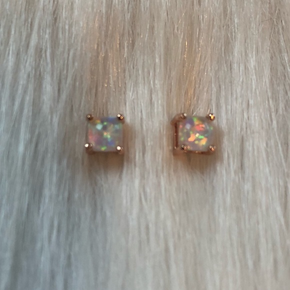 Lab Created Opal Earrings - Picture 4 of 6